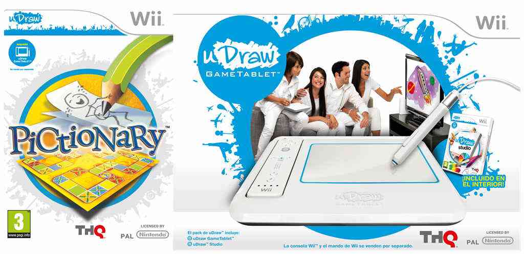 Udraw Studio   Pictionary Bundle Wii Tabl
